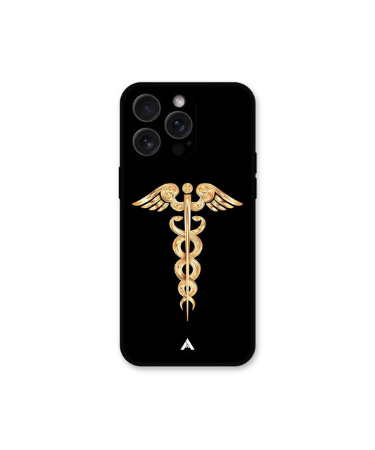Doctor Caduceus 01 Metal Back Cover Phone Case for iPhone 14 Pro Max