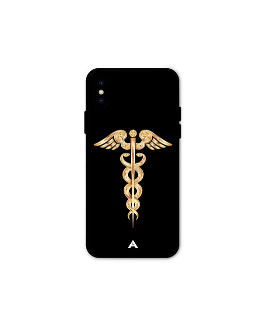 Doctor Caduceus 01 Metal Back Cover Phone Case for iPhone X