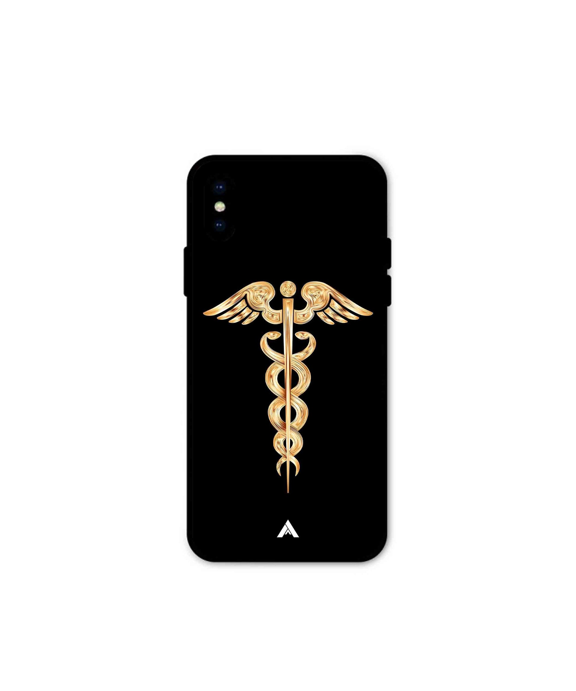 Doctor Caduceus 01 Metal Back Cover Phone Case for iPhone Xs