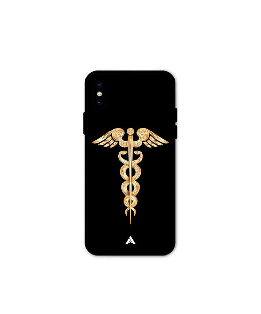 Doctor Caduceus 01 Metal Back Cover Phone Case for iPhone Xs