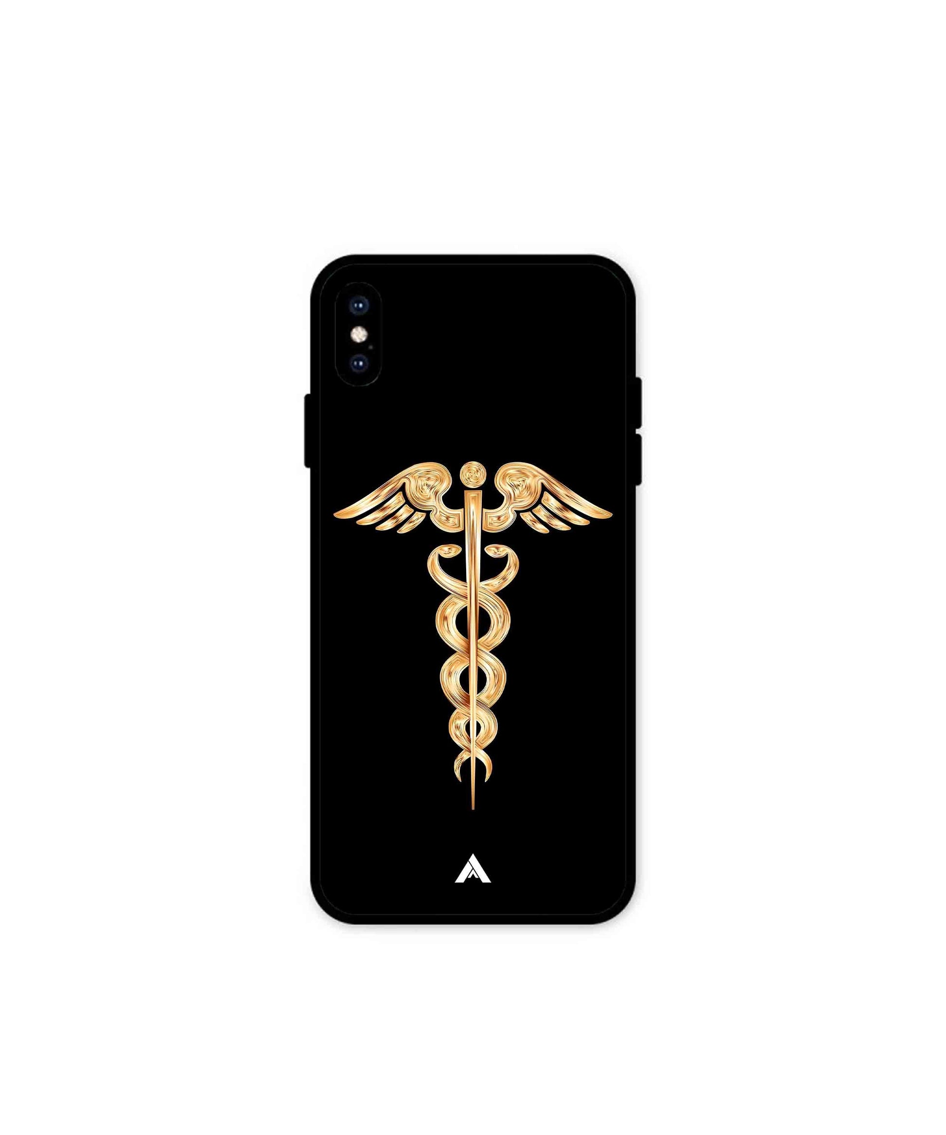 Doctor Caduceus 01 Metal Back Cover Phone Case for iPhone Xs Max