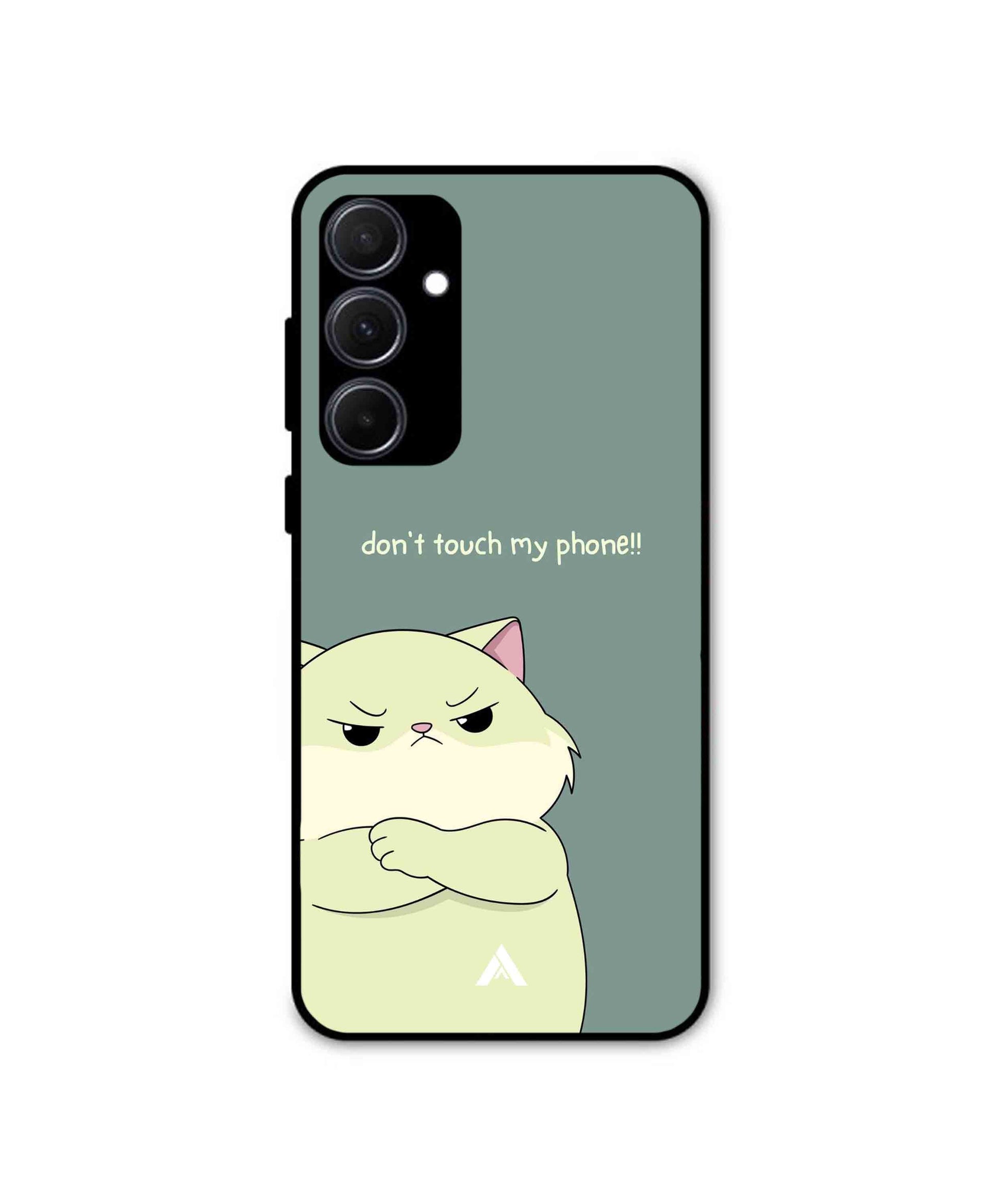 Dont Touch my phone Casora 01 Metal Back Cover Phone Case