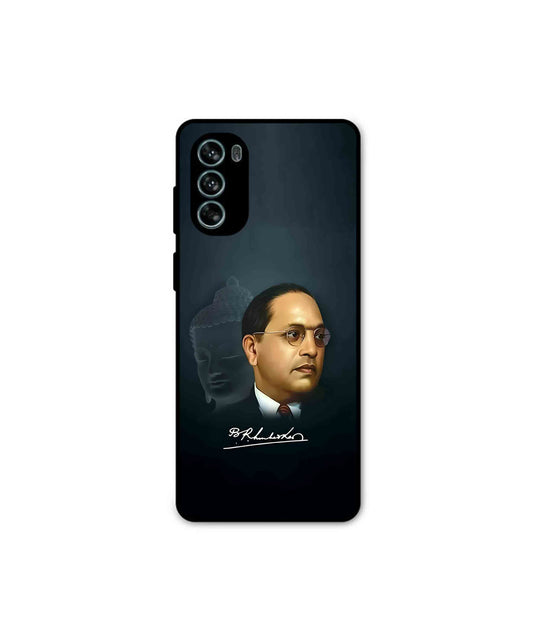 Dr. Bhimrao Ambedkar Metal Back Cover Phone Case for Moto G62 