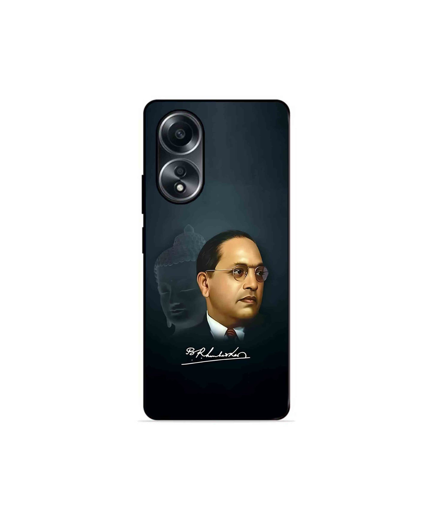 Dr. Bhimrao Ambedkar Metal Back Cover Phone Case for Oppo A58 