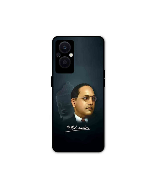 Dr. Bhimrao Ambedkar Metal Back Cover Phone Case for Oppo F21 Pro 5G 