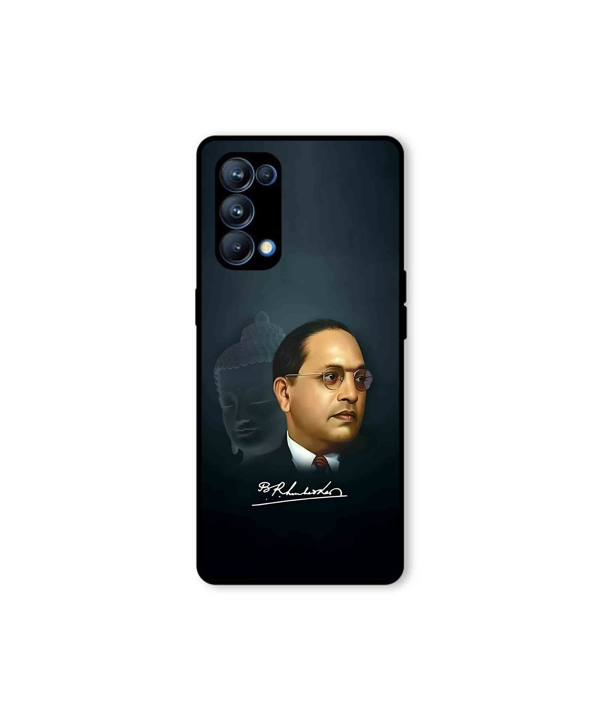 Dr. Bhimrao Ambedkar Metal Back Cover Phone Case for Oppo Reno 5 Pro 