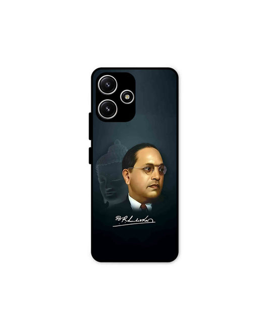 Dr. Bhimrao Ambedkar Metal Back Cover Phone Case for Poco M6 Pro 