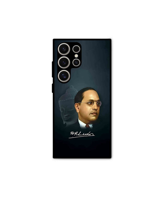 Dr. Bhimrao Ambedkar Metal Back Cover Phone Case for Samsung Galaxy S24 Ultra 
