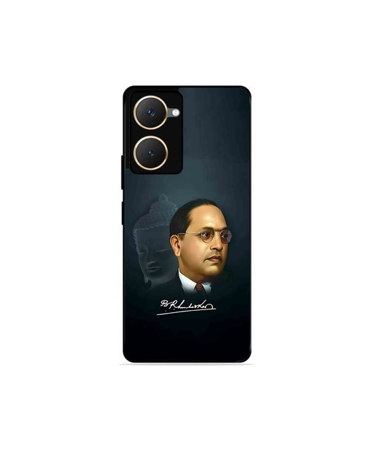 Dr. Bhimrao Ambedkar Metal Back Cover Phone Case for Vivo Y18 