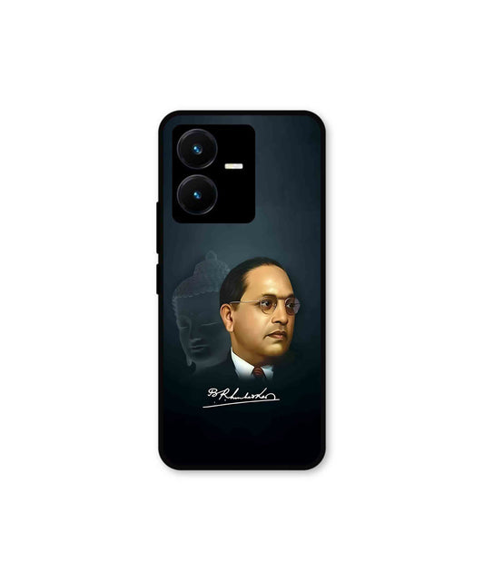 Dr. Bhimrao Ambedkar Metal Back Cover Phone Case for Vivo Y22 
