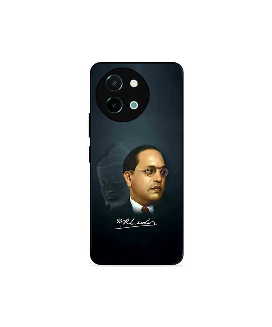 Dr. Bhimrao Ambedkar Metal Back Cover Phone Case for Vivo Y38 