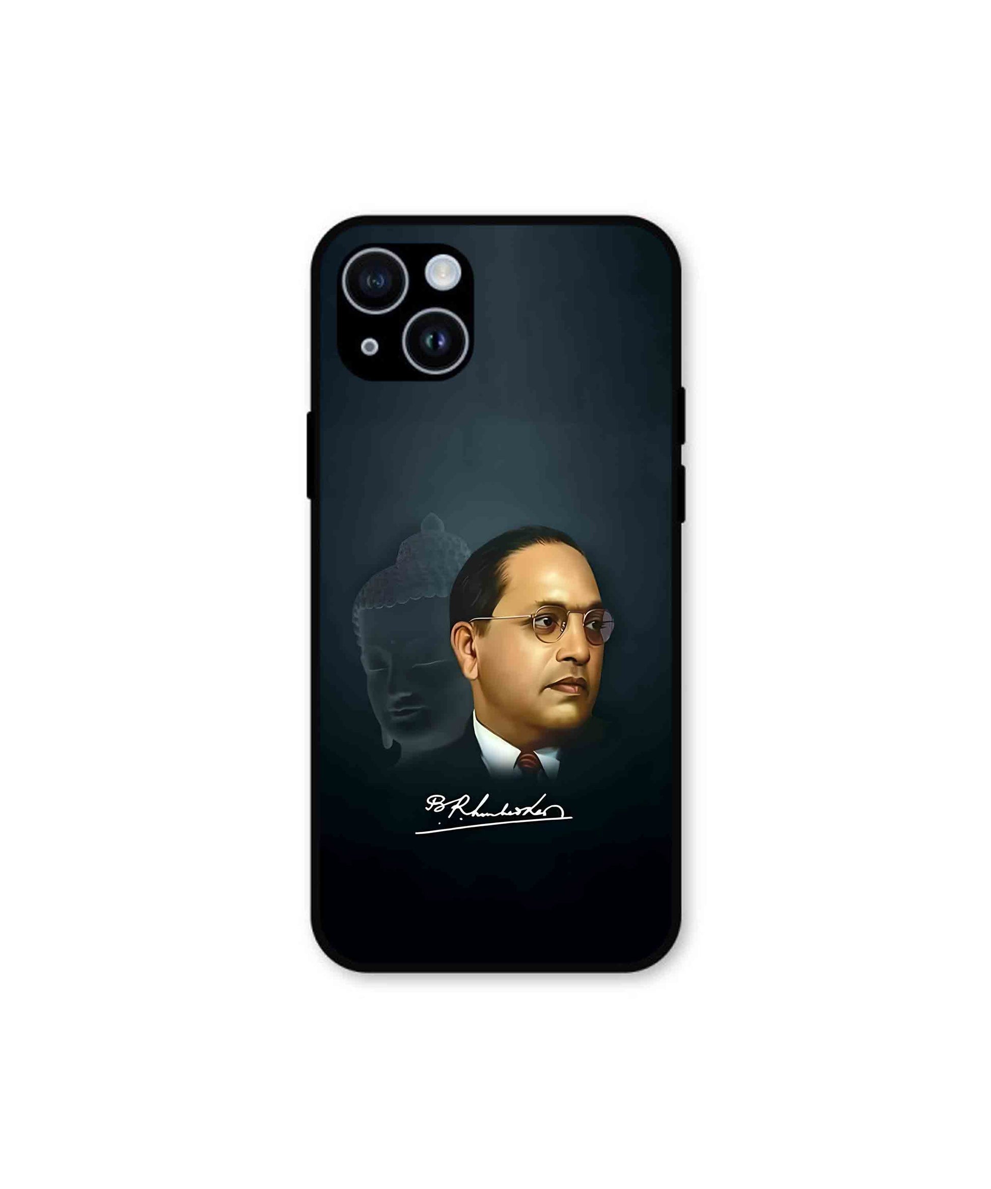 Dr. Bhimrao Ambedkar Metal Back Cover Phone Case for iPhone 15 