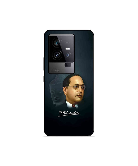 Dr. Bhimrao Ambedkar Metal Back Cover Phone Case for iQOO 11 