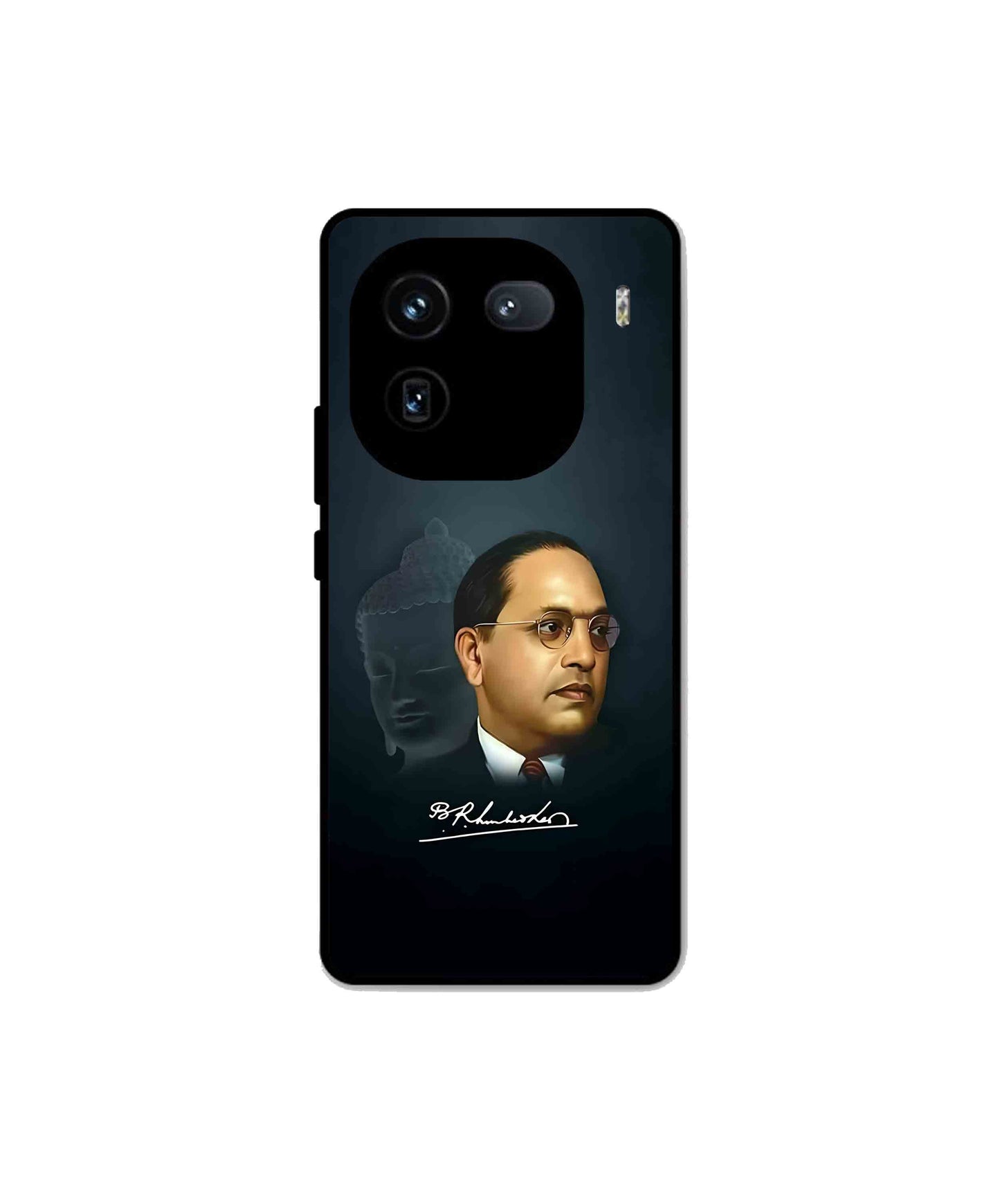 Dr. Bhimrao Ambedkar Metal Back Cover Phone Case for iQOO 12 