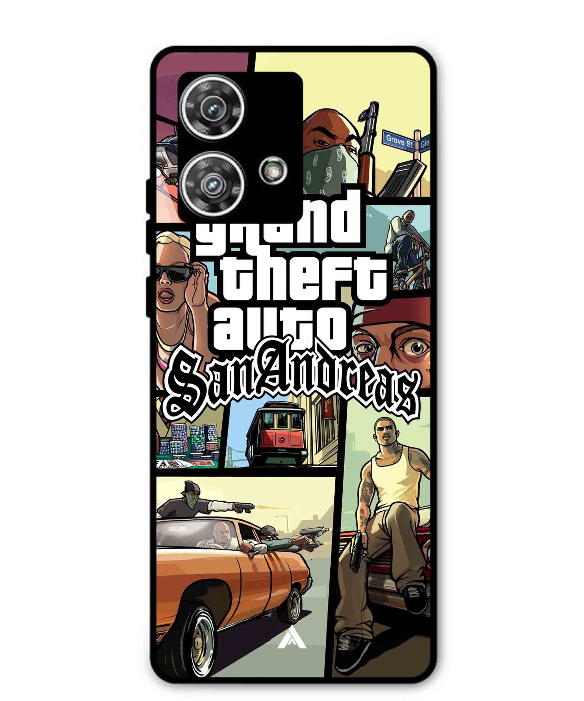 GTA San Andreas Game Metal Back Cover Phone Case for Moto Edge 40 Neo