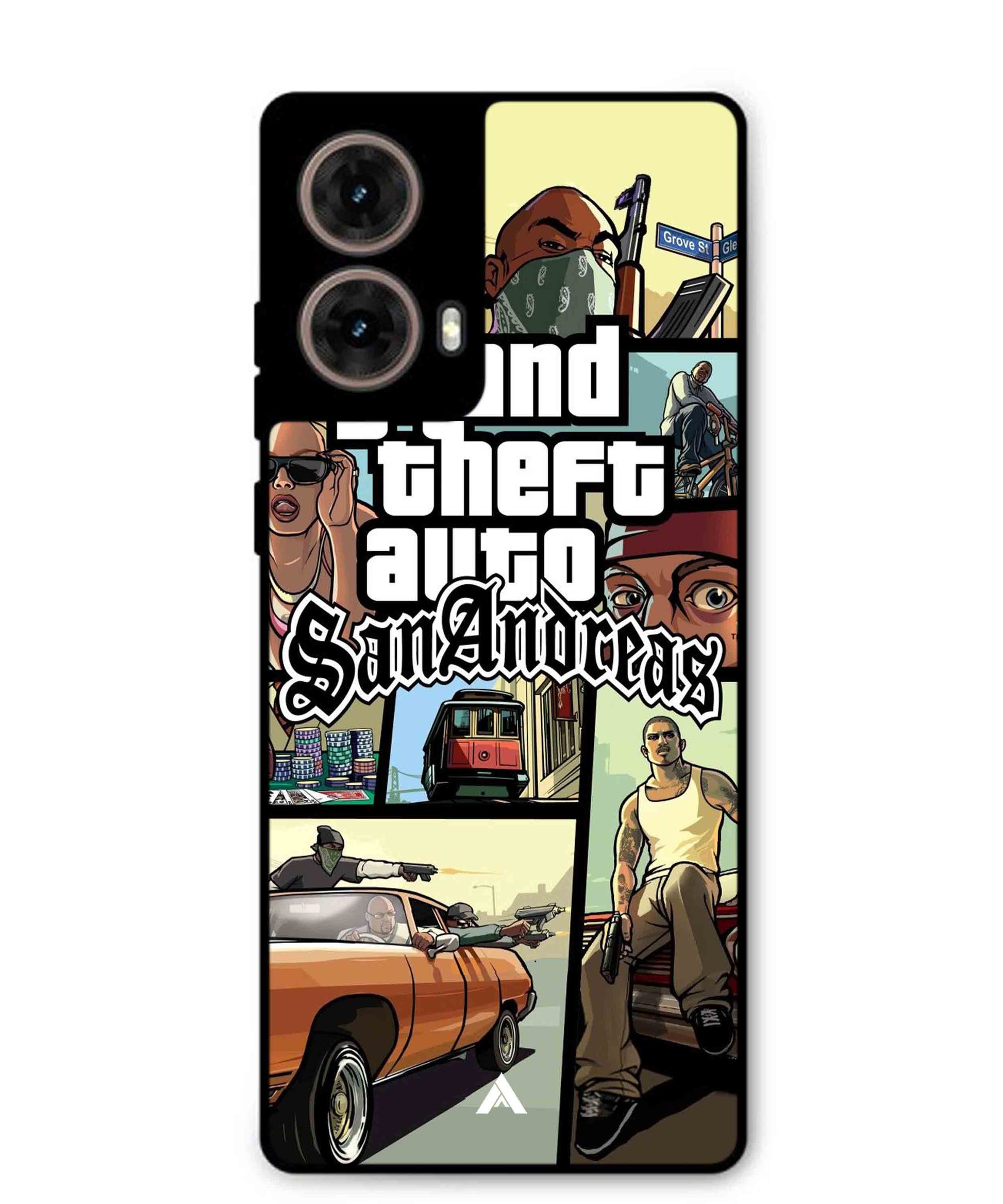GTA San Andreas Game Metal Back Cover Phone Case for Moto Edge 50 Fusion