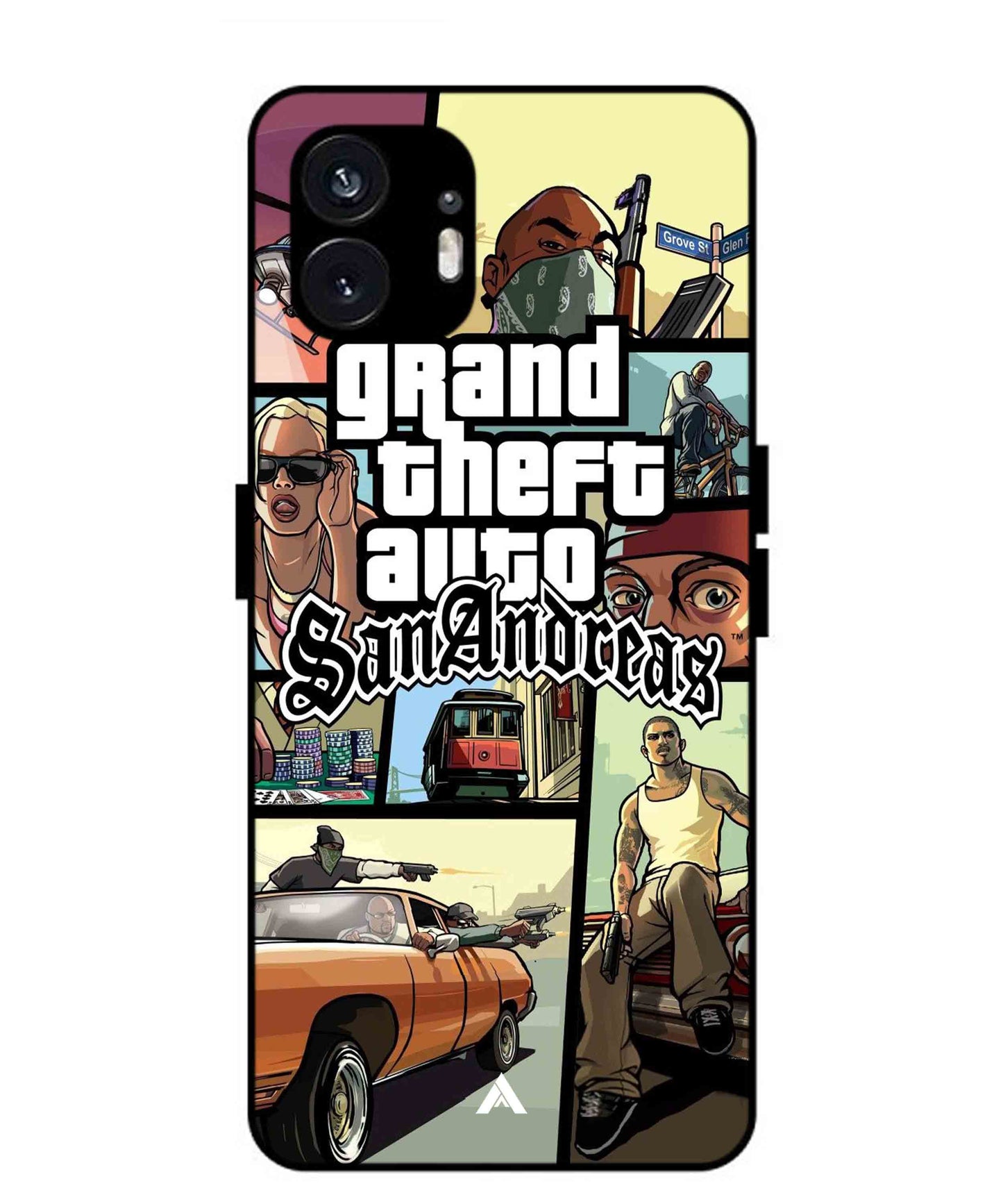 GTA San Andreas Game Metal Back Cover Phone Case for Nothing Phone 2a