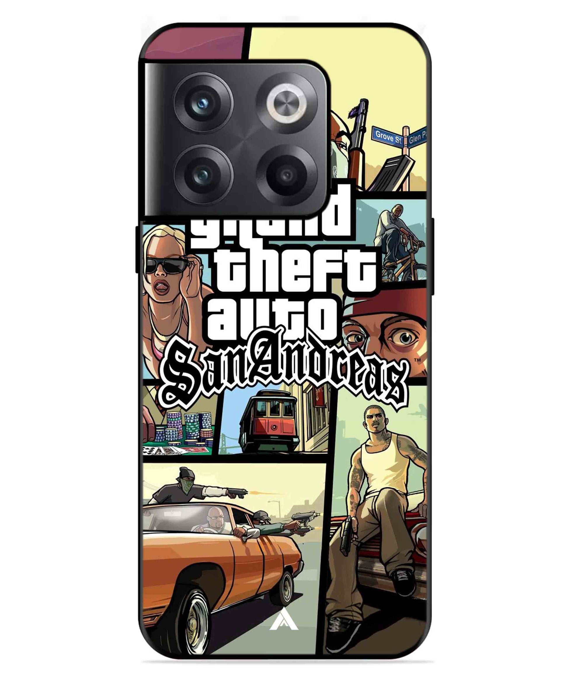 GTA San Andreas Game Metal Back Cover Phone Case for Oneplus 10T