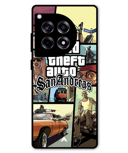 GTA San Andreas Game Metal Back Cover Phone Case for Oneplus 12R