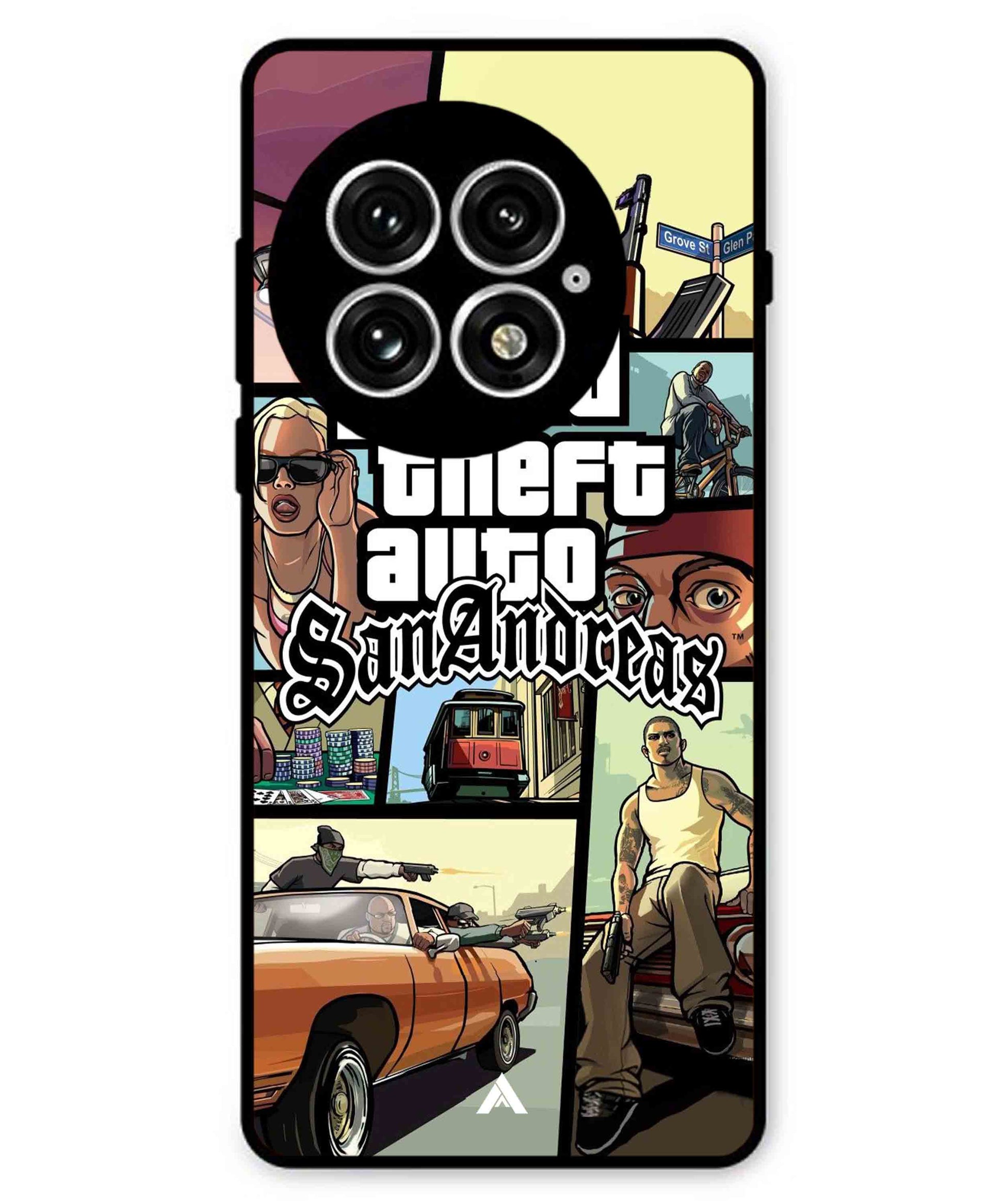 GTA San Andreas Game Metal Back Cover Phone Case for Oneplus 13