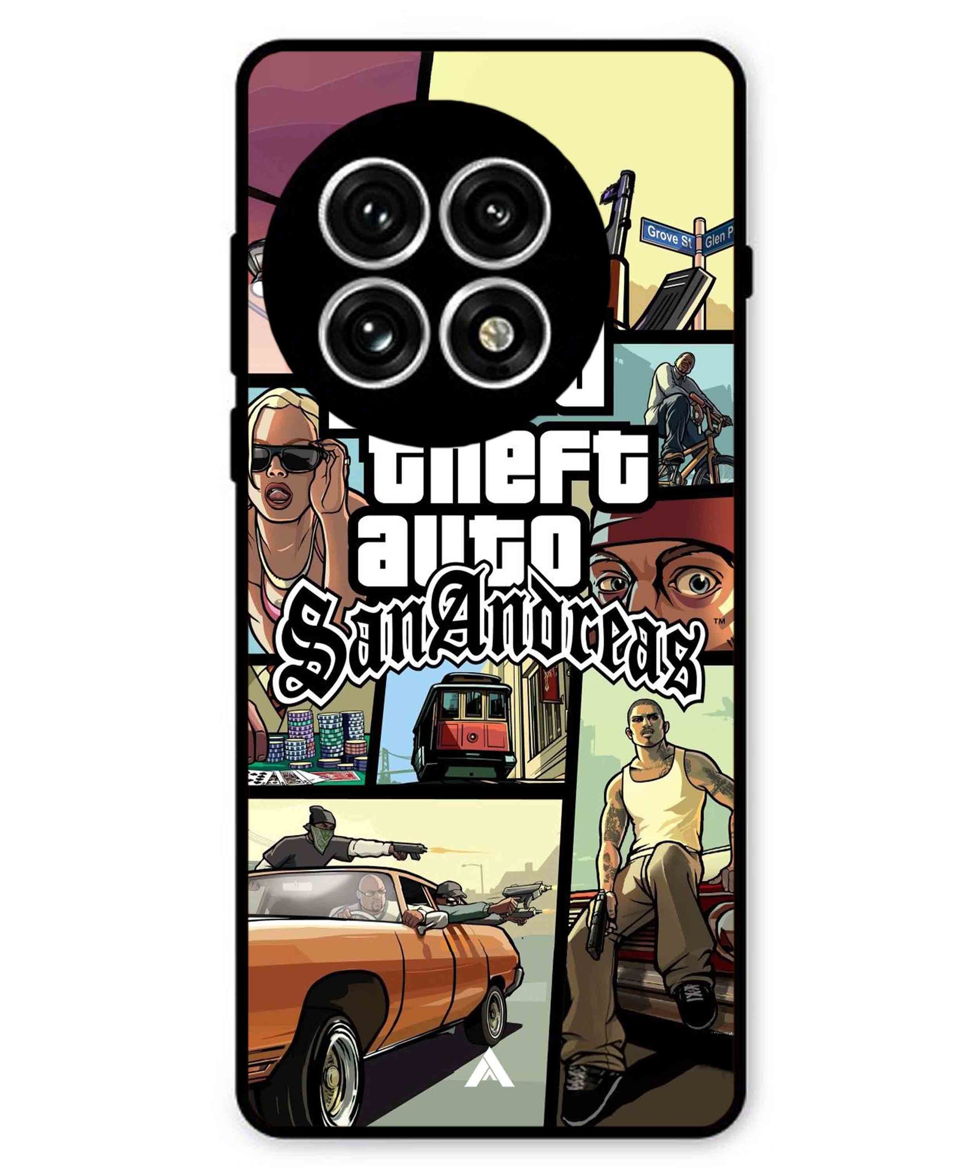 GTA San Andreas Game Metal Back Cover Phone Case for Oneplus 13R