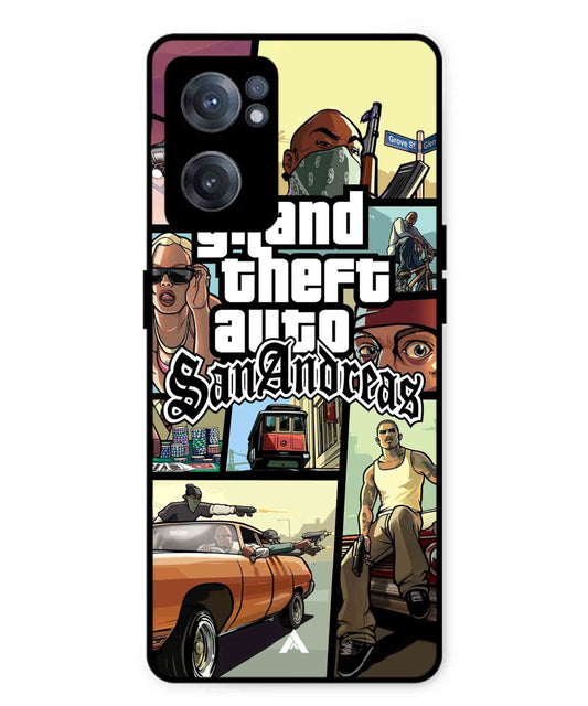 GTA San Andreas Game Metal Back Cover Phone Case for Oneplus Nord CE 2