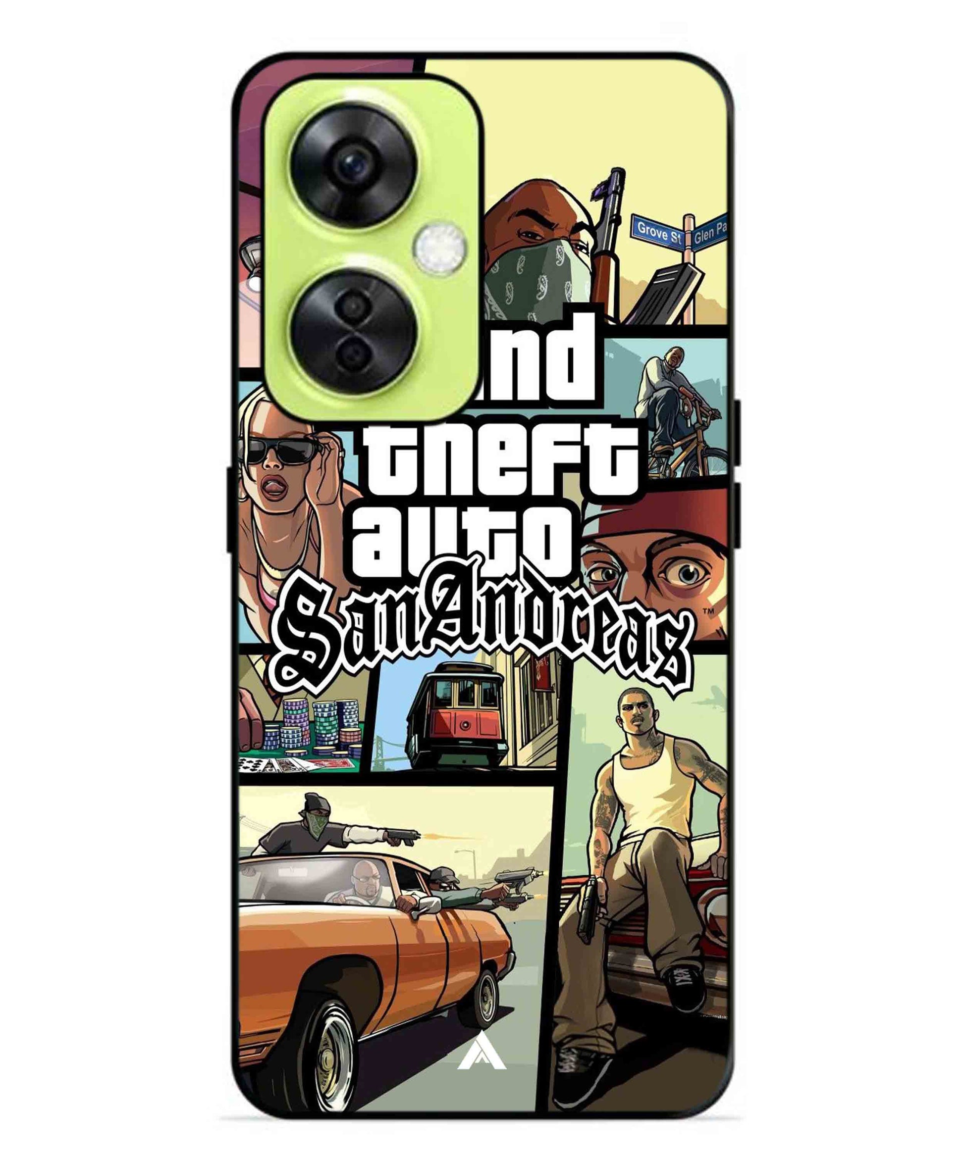 GTA San Andreas Game Metal Back Cover Phone Case for Oneplus Nord CE 3 Lite