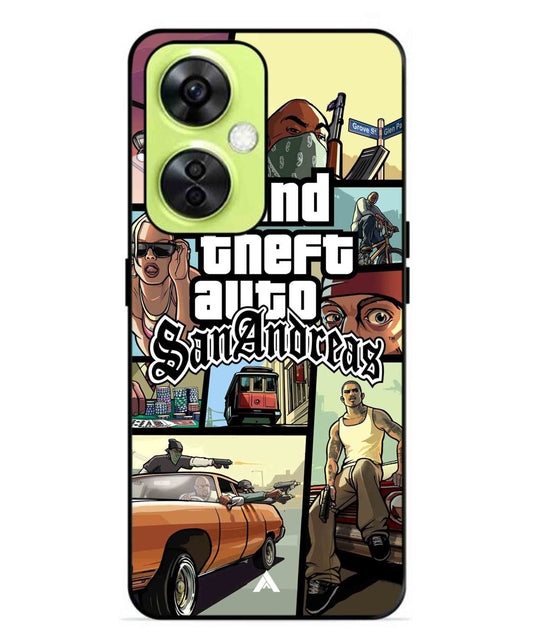 GTA San Andreas Game Metal Back Cover Phone Case for Oneplus Nord CE 3 Lite