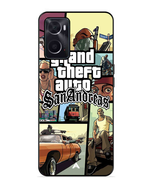 GTA San Andreas Game Metal Back Cover Phone Case for Oppo A36