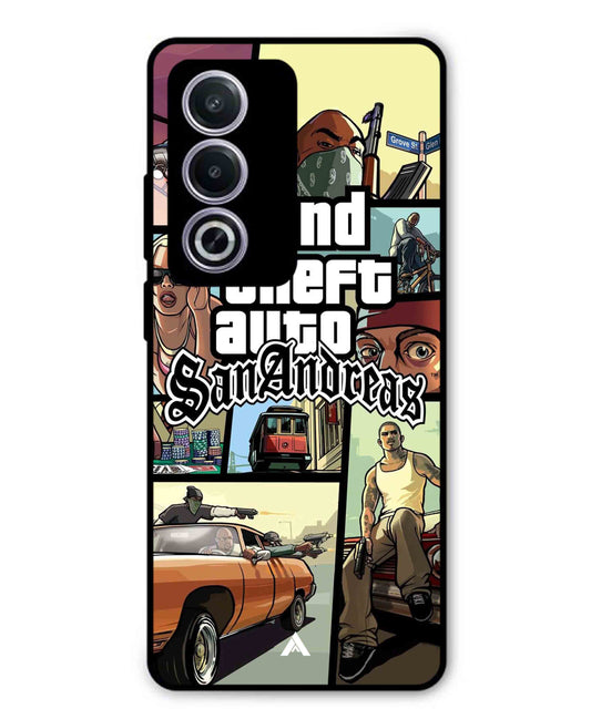 GTA San Andreas Game Metal Back Cover Phone Case for Oppo A3 Pro