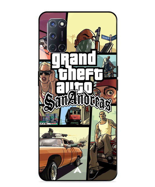 GTA San Andreas Game Metal Back Cover Phone Case for Oppo A52