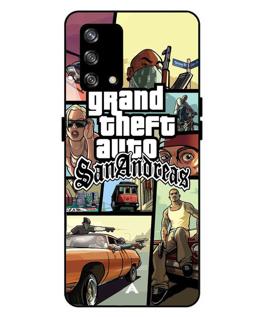 GTA San Andreas Game Metal Back Cover Phone Case for Oppo A93