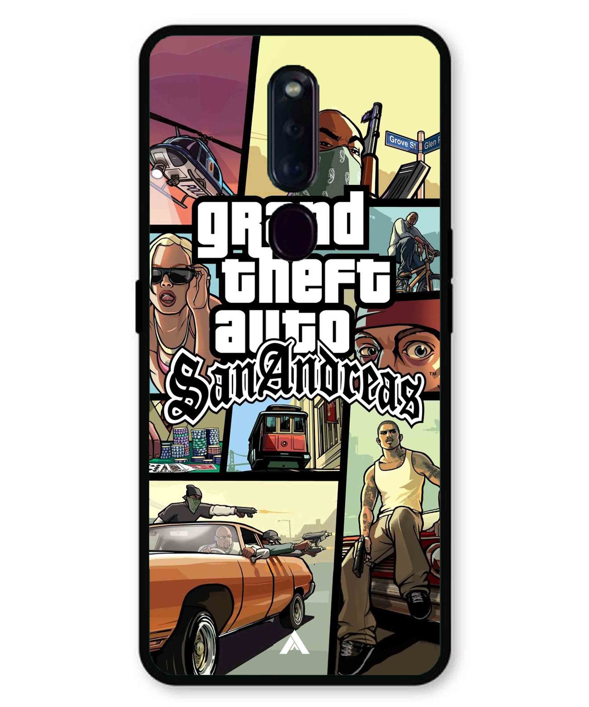 GTA San Andreas Game Metal Back Cover Phone Case for Oppo F11 Pro