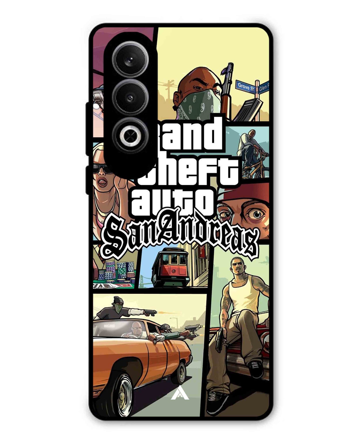 GTA San Andreas Game Metal Back Cover Phone Case for Oppo K12