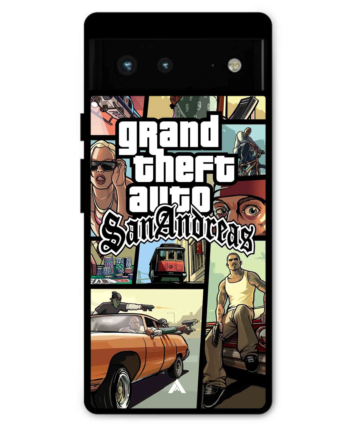 GTA San Andreas Game Metal Back Cover Phone Case for Pixel 6 Pro