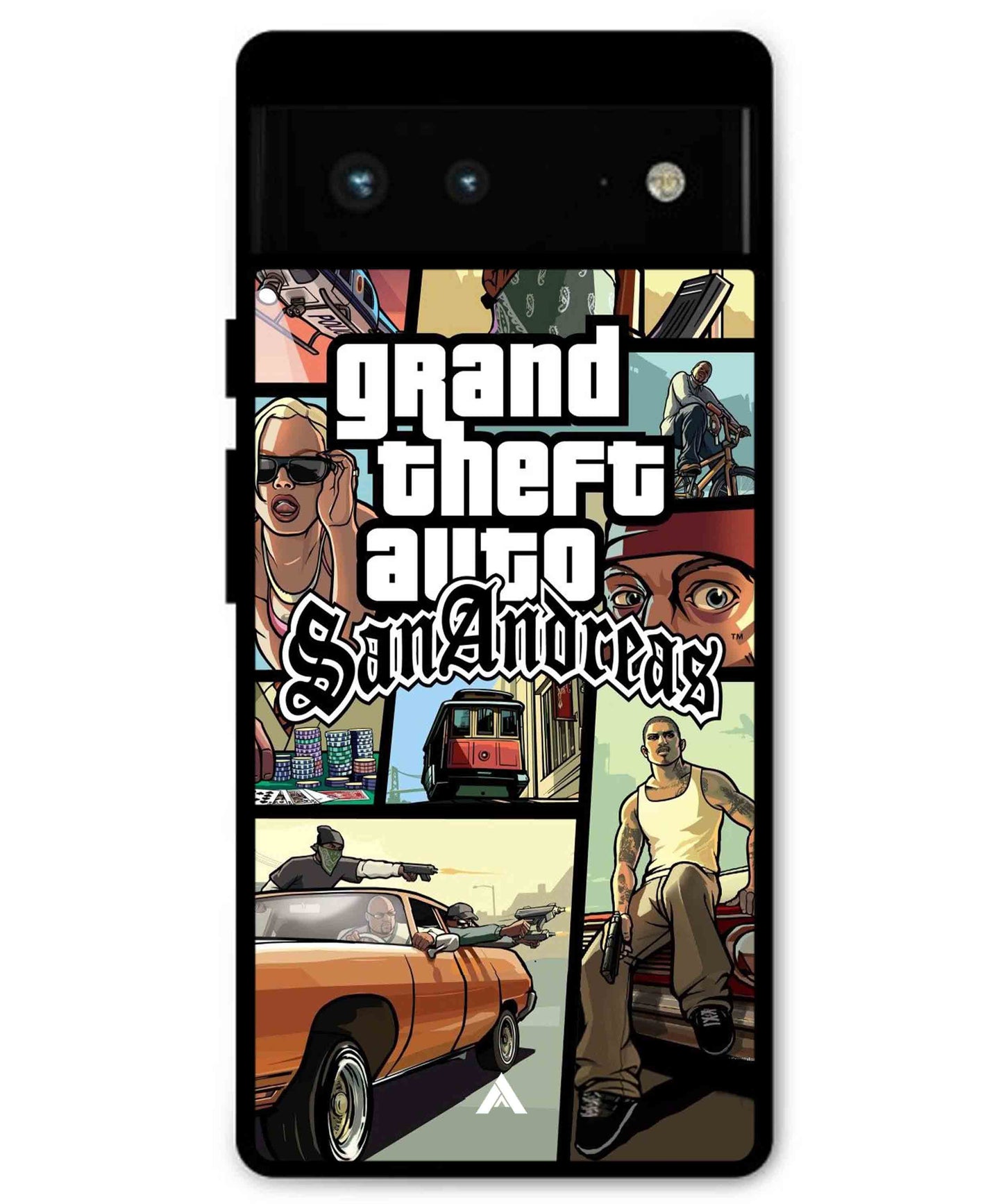 GTA San Andreas Game Metal Back Cover Phone Case for Pixel 7A