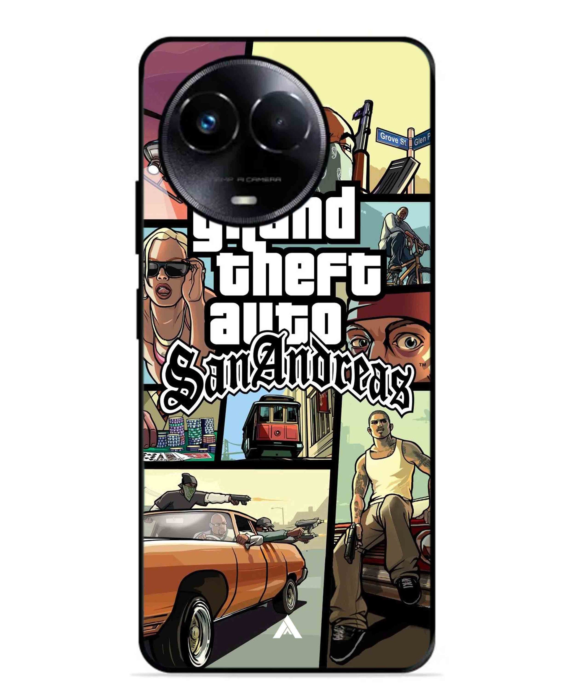 GTA San Andreas Game Metal Back Cover Phone Case for Realme 11X