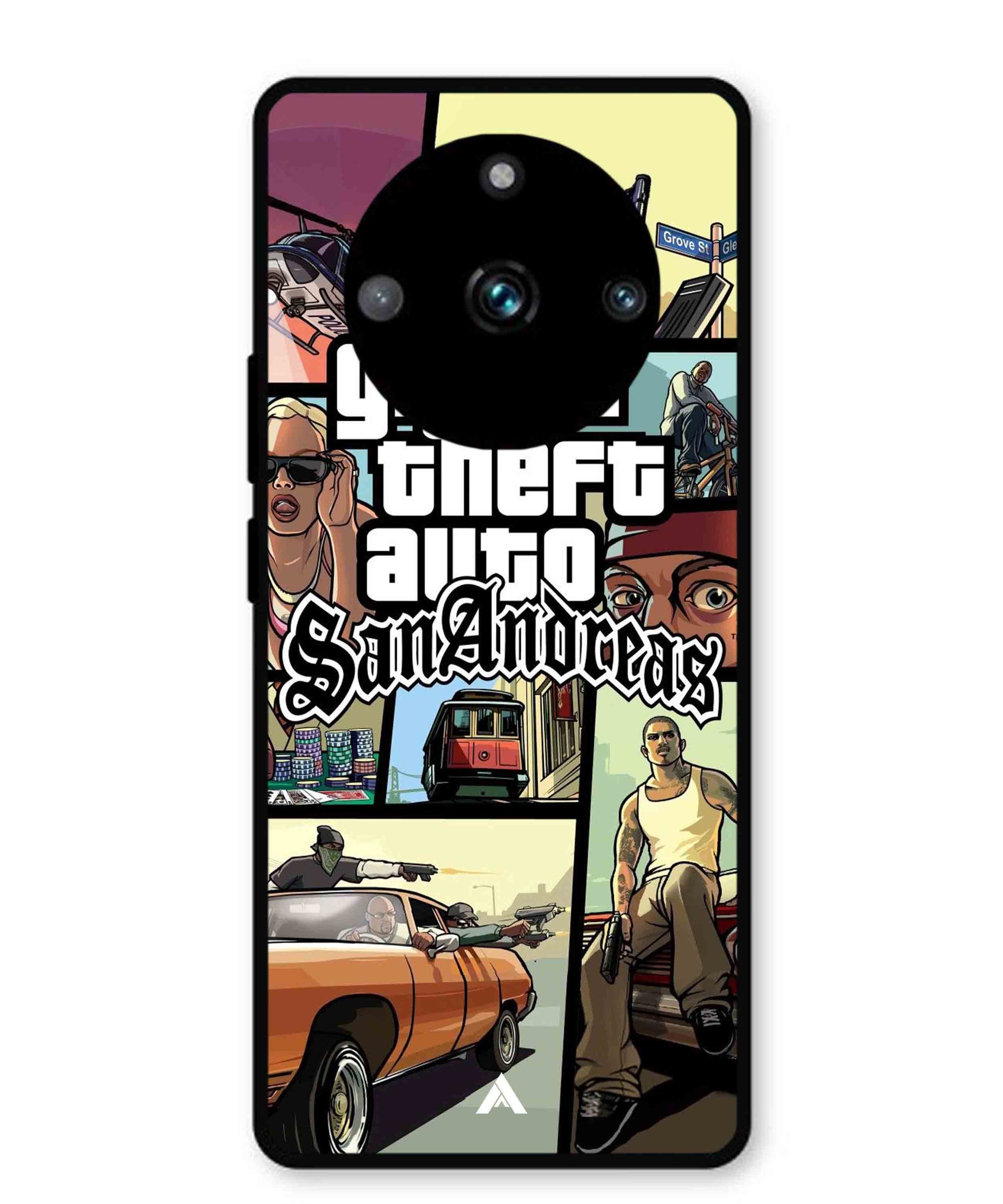 GTA San Andreas Game Metal Back Cover Phone Case for Realme 11 Pro Plus