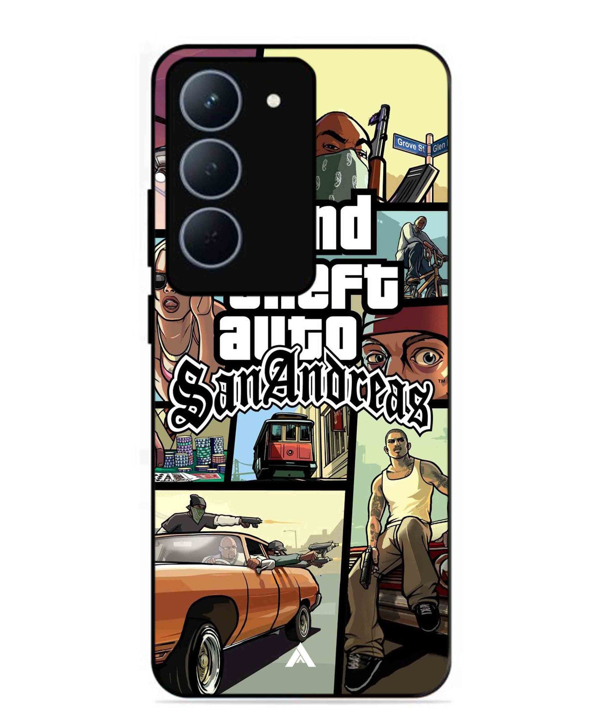 GTA San Andreas Game Metal Back Cover Phone Case for Realme 14X