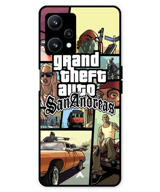 GTA San Andreas Game Metal Back Cover Phone Case for Realme 9 SE