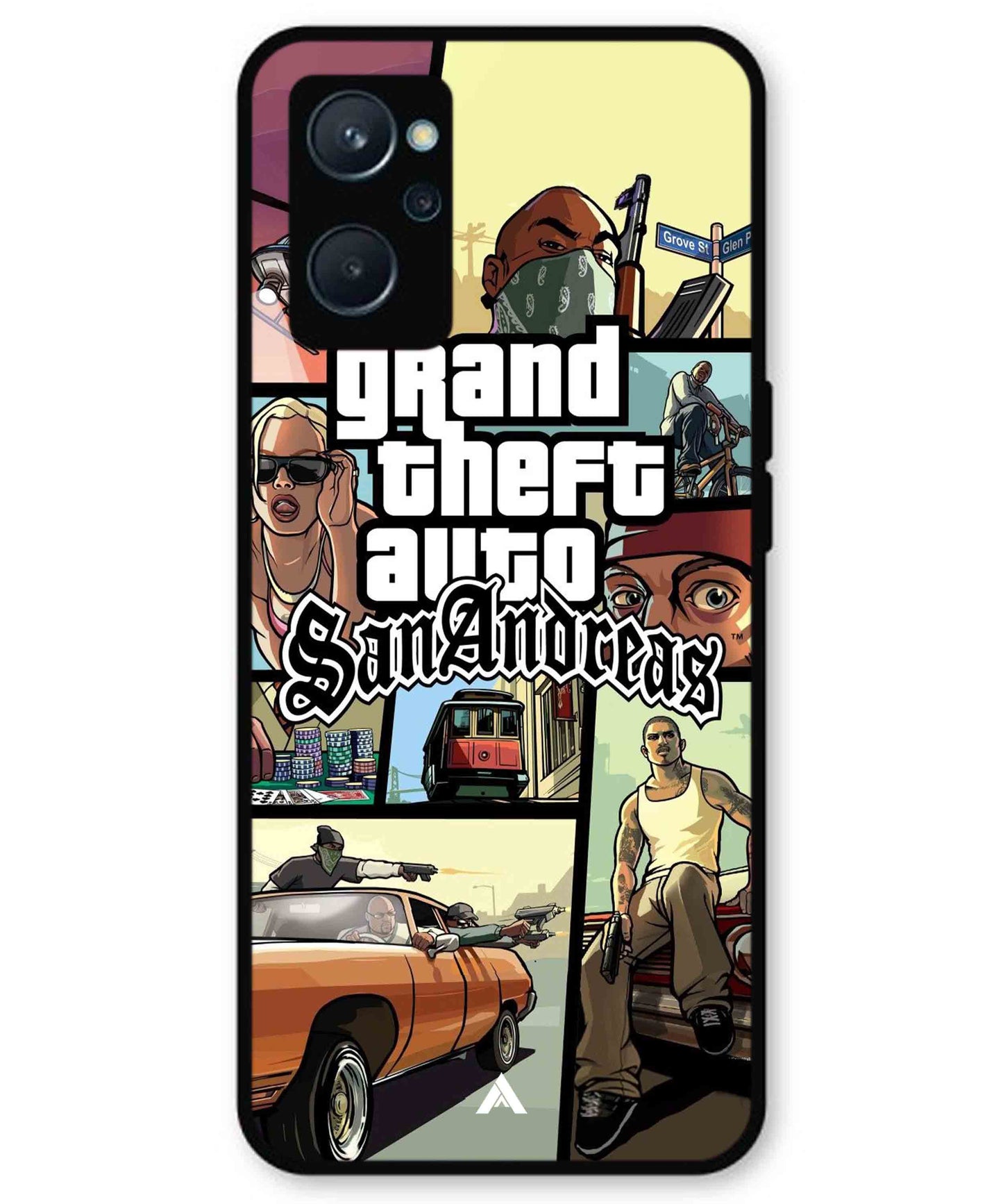 GTA San Andreas Game Metal Back Cover Phone Case for Realme 9i