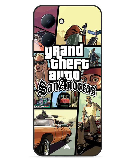 GTA San Andreas Game Metal Back Cover Phone Case for Realme C33