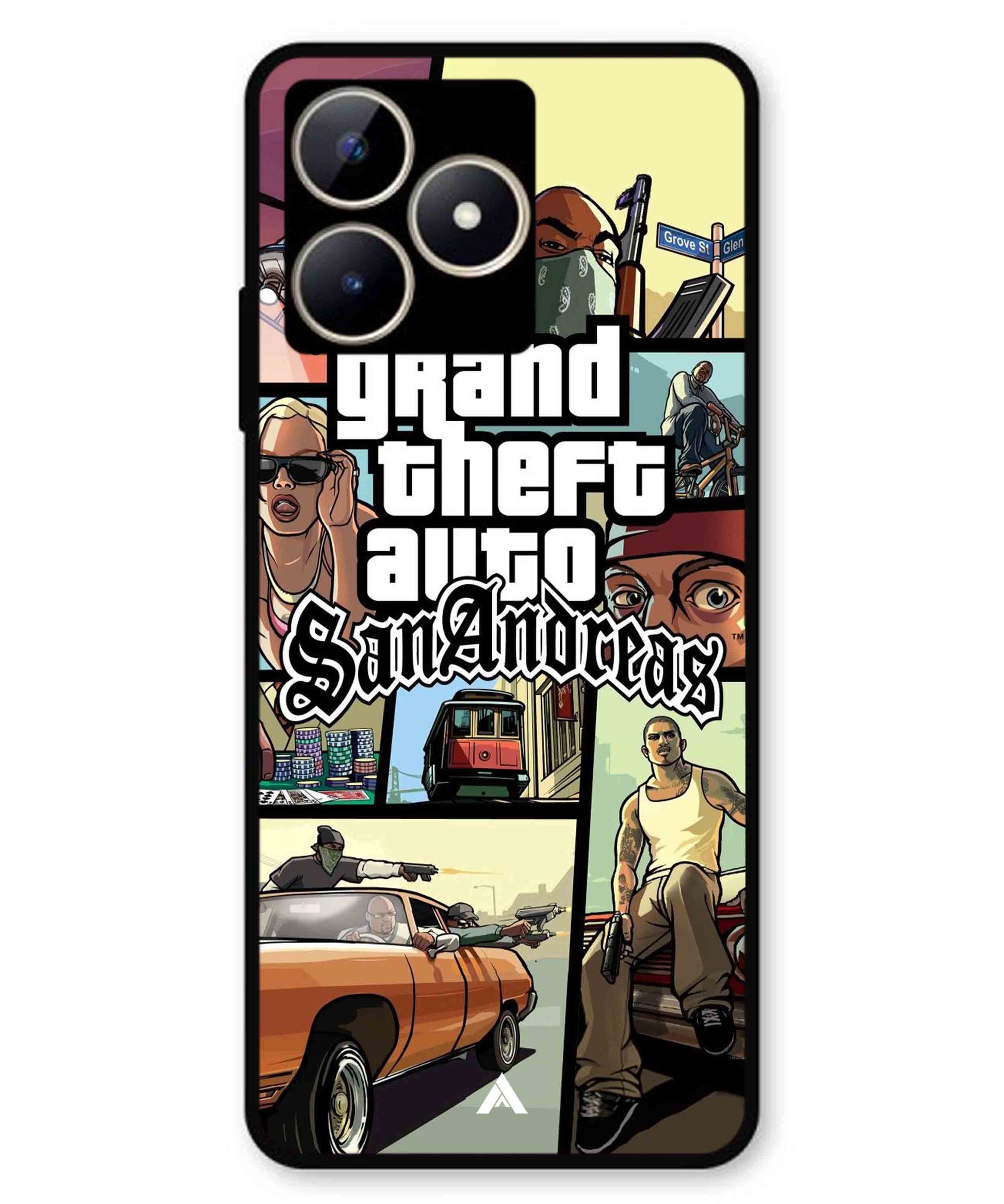 GTA San Andreas Game Metal Back Cover Phone Case for Realme C53