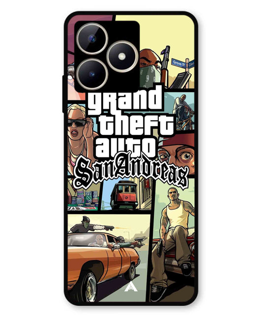 GTA San Andreas Game Metal Back Cover Phone Case for Realme C53