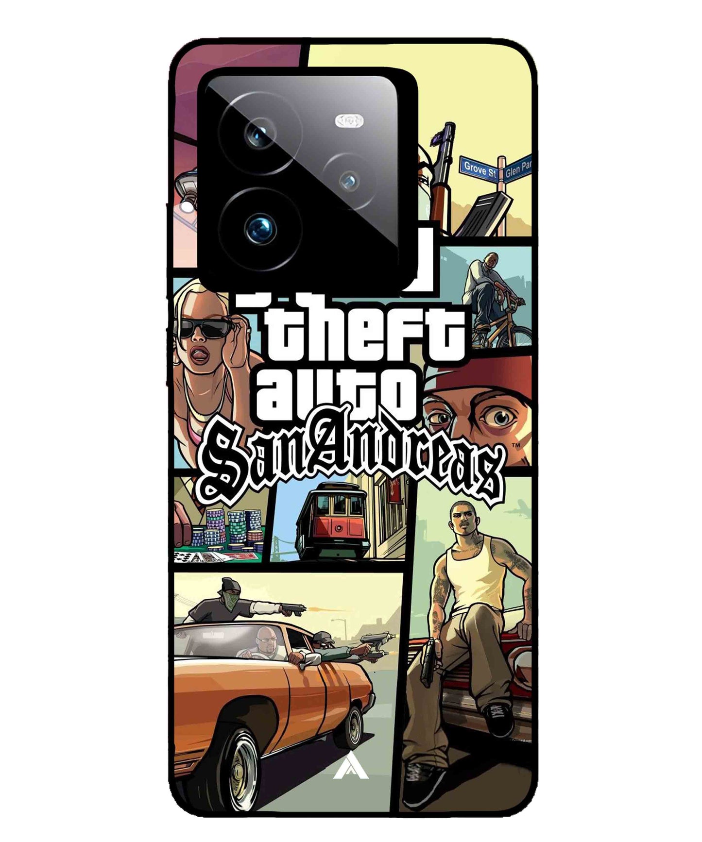 GTA San Andreas Game Metal Back Cover Phone Case for Realme GT 7 Pro