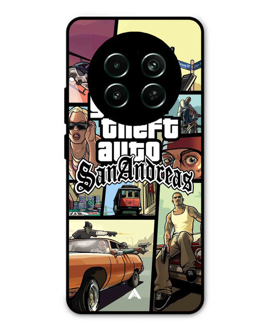 GTA San Andreas Game Metal Back Cover Phone Case for Realme Narzo 70X