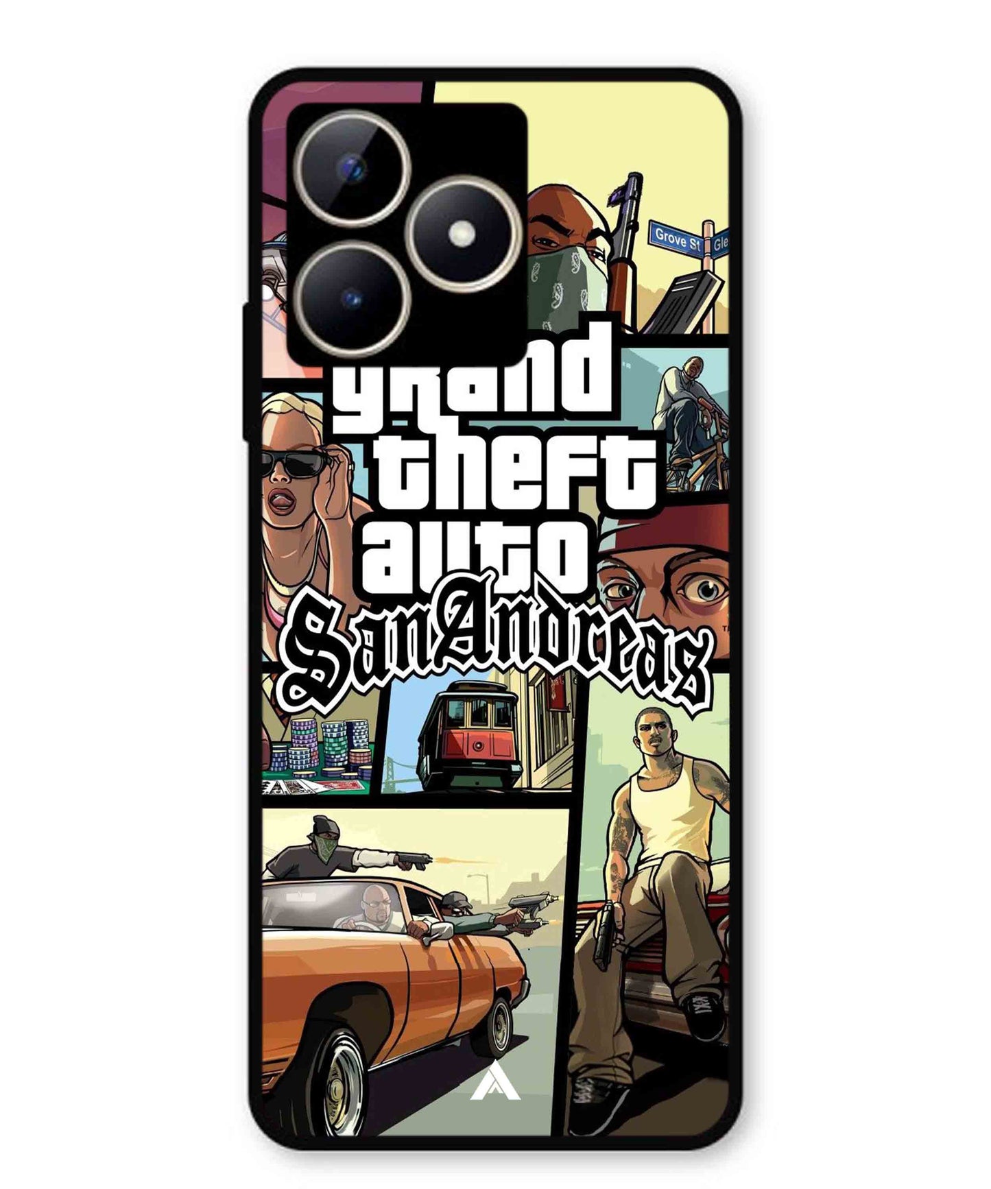 GTA San Andreas Game Metal Back Cover Phone Case for Realme Narzo N53