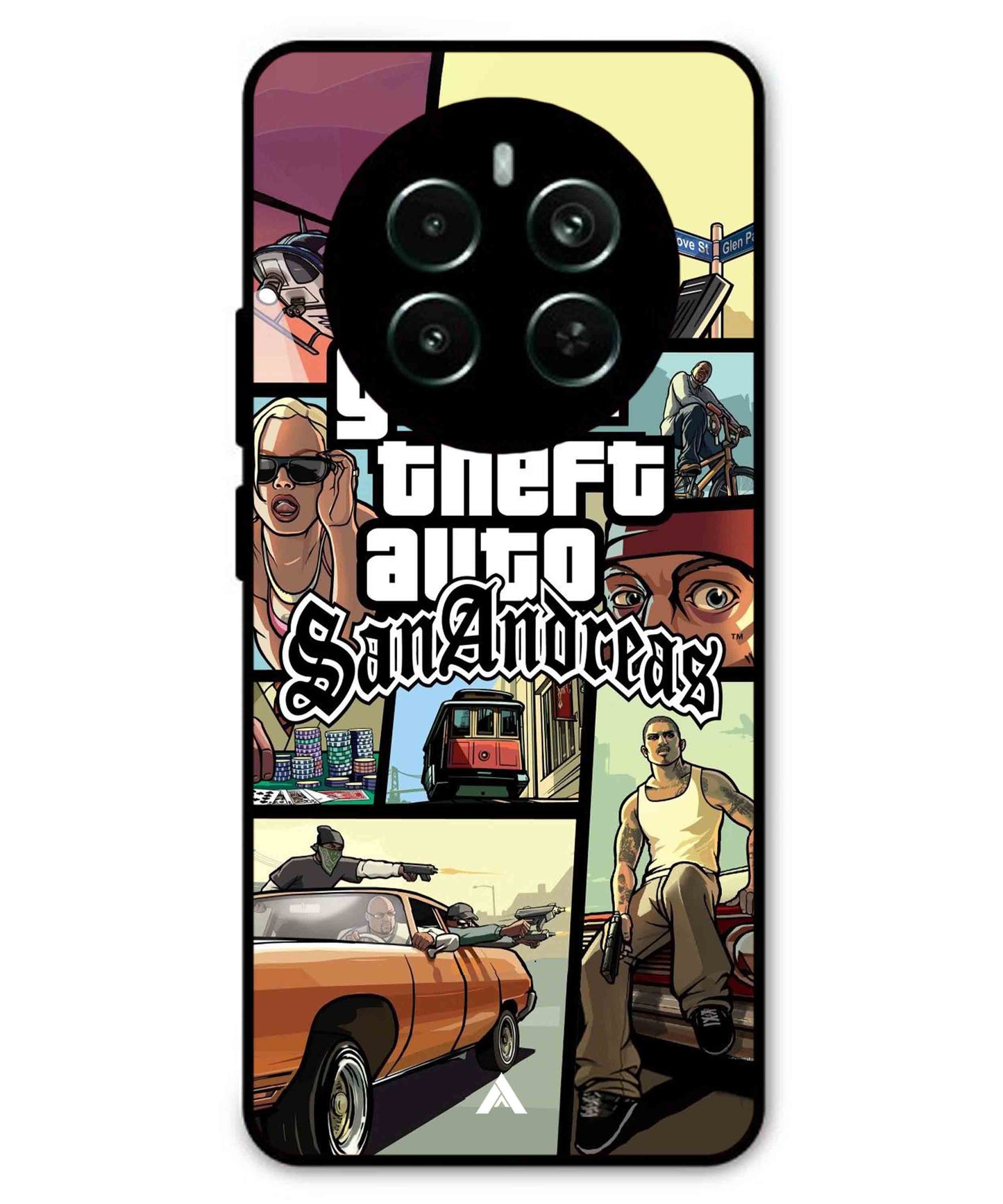 GTA San Andreas Game Metal Back Cover Phone Case for Realme P1 Pro