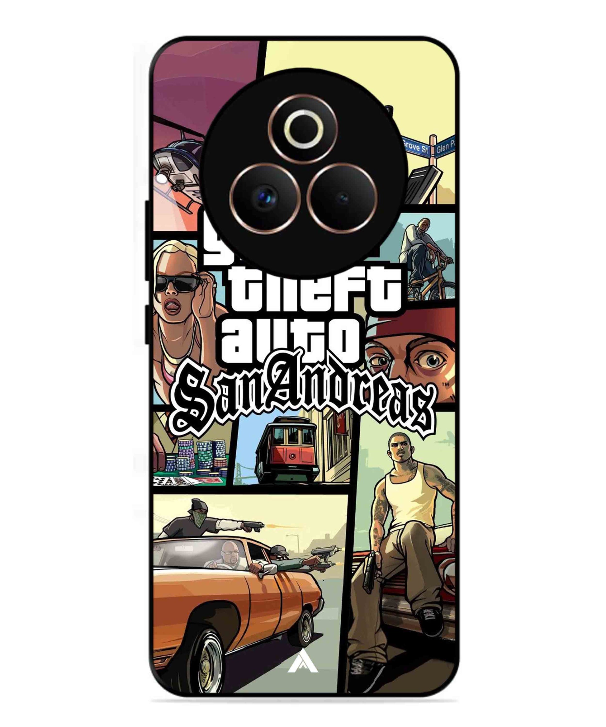 GTA San Andreas Game Metal Back Cover Phone Case for Realme P3 Pro