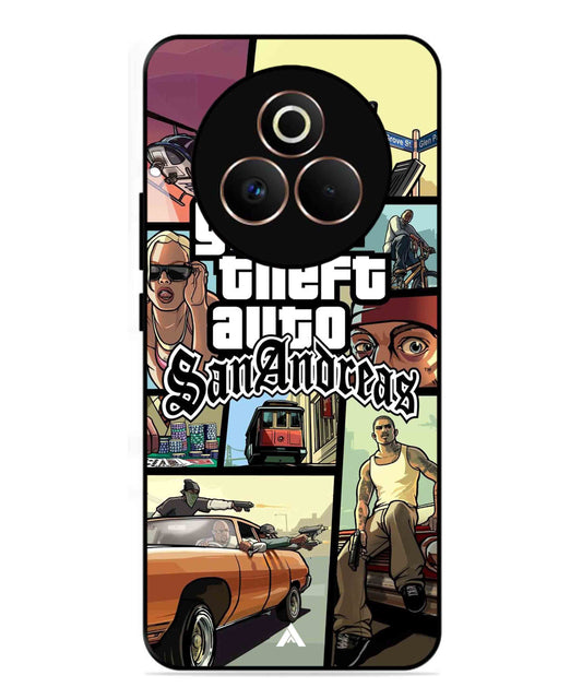 GTA San Andreas Game Metal Back Cover Phone Case for Realme P3 Pro